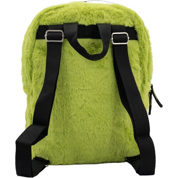Grinch Plush Backpack Big Face 11 Inch Kids School Travel Gift - Picture 4 of 4